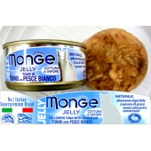 Monge Jelly Yellowfin Tuna with Seabream 80g 1 Carton (24 cans)